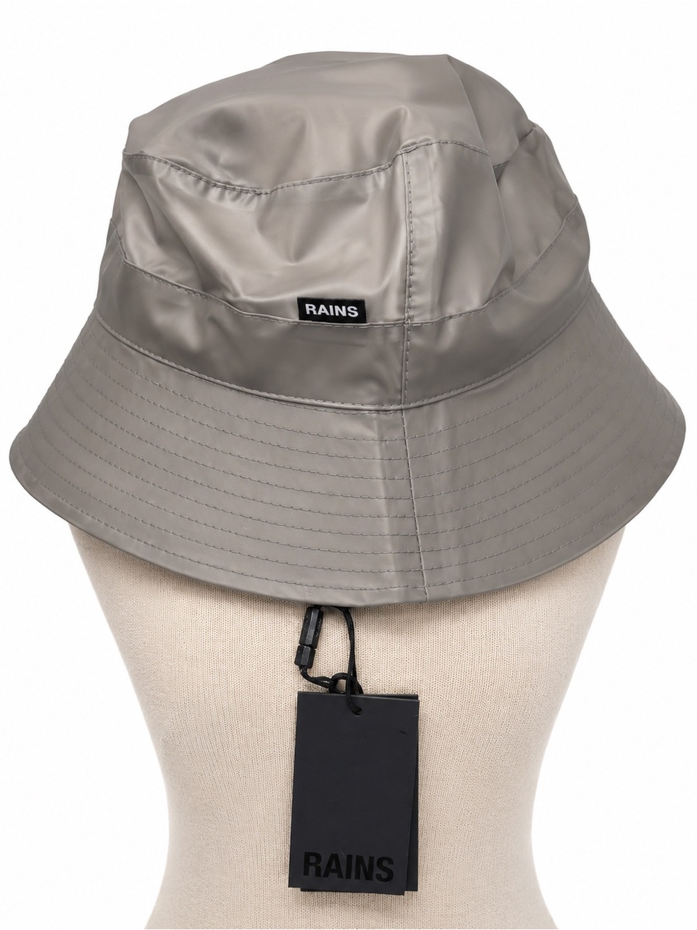RAINS Bucket Hat W2 Mist Gray Waterproof RFID Rain Hat NWT M/L